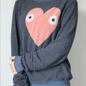 Wildfox |  Grey Sweater With Heart